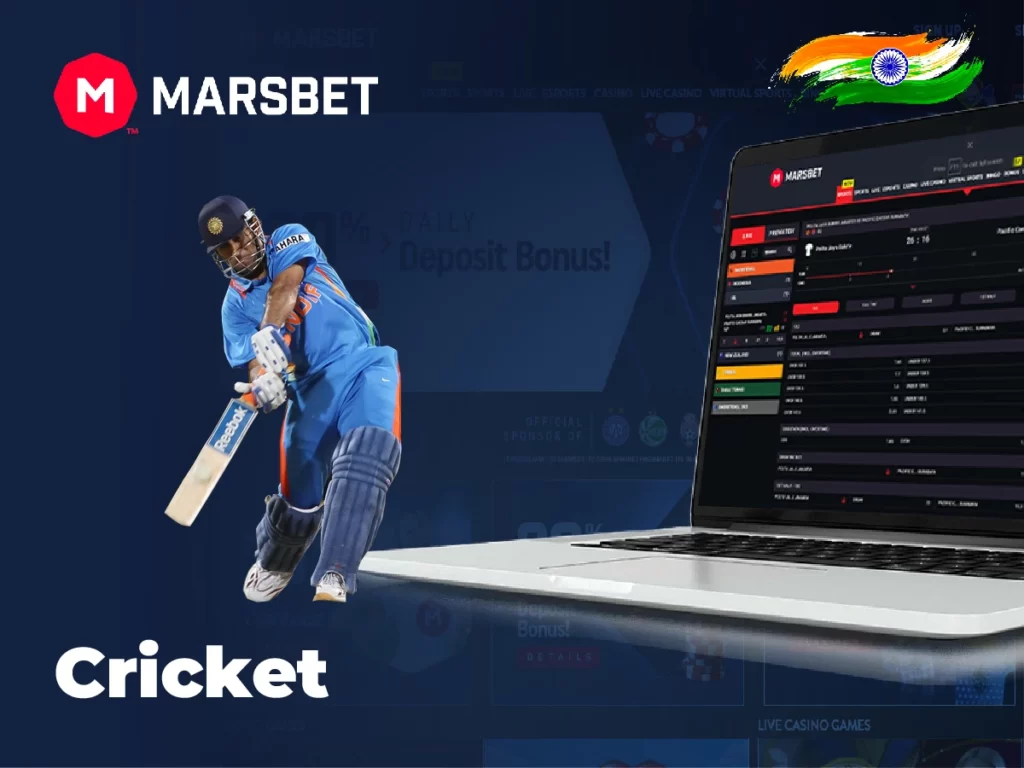 Cricket betting at Marsbet
