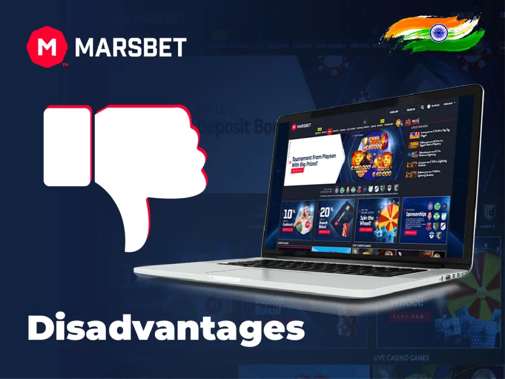 What we dislike from Marsbet