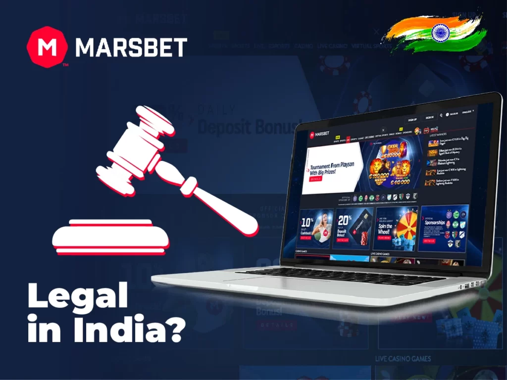 Providing information about the legallity of Marsbet in India