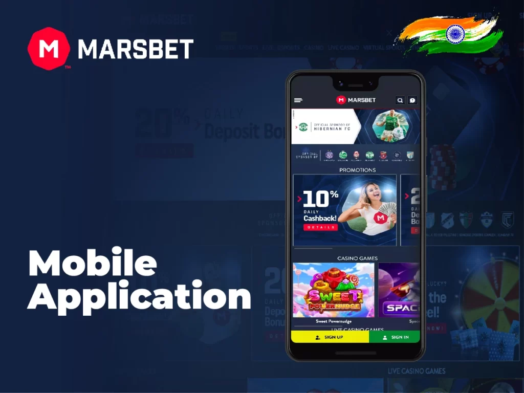 Marsbet app for Android and iOS devices