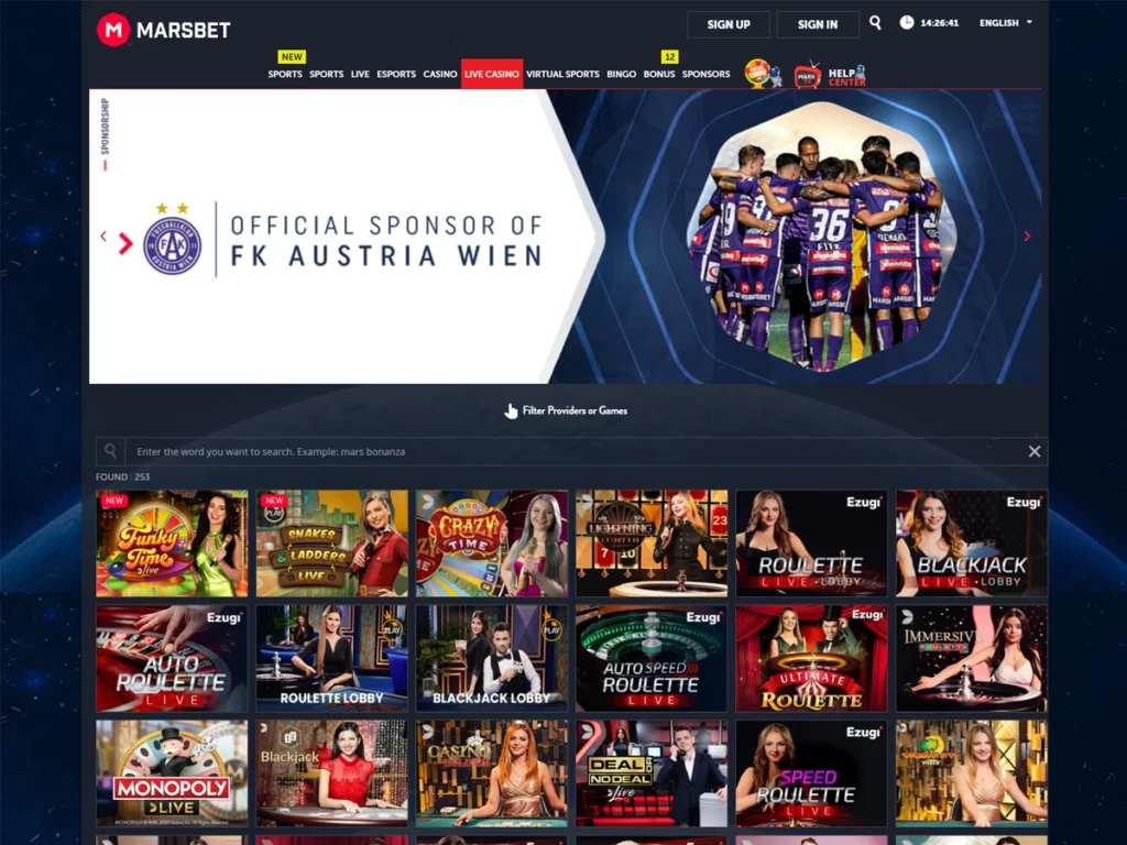 Marsbet website India