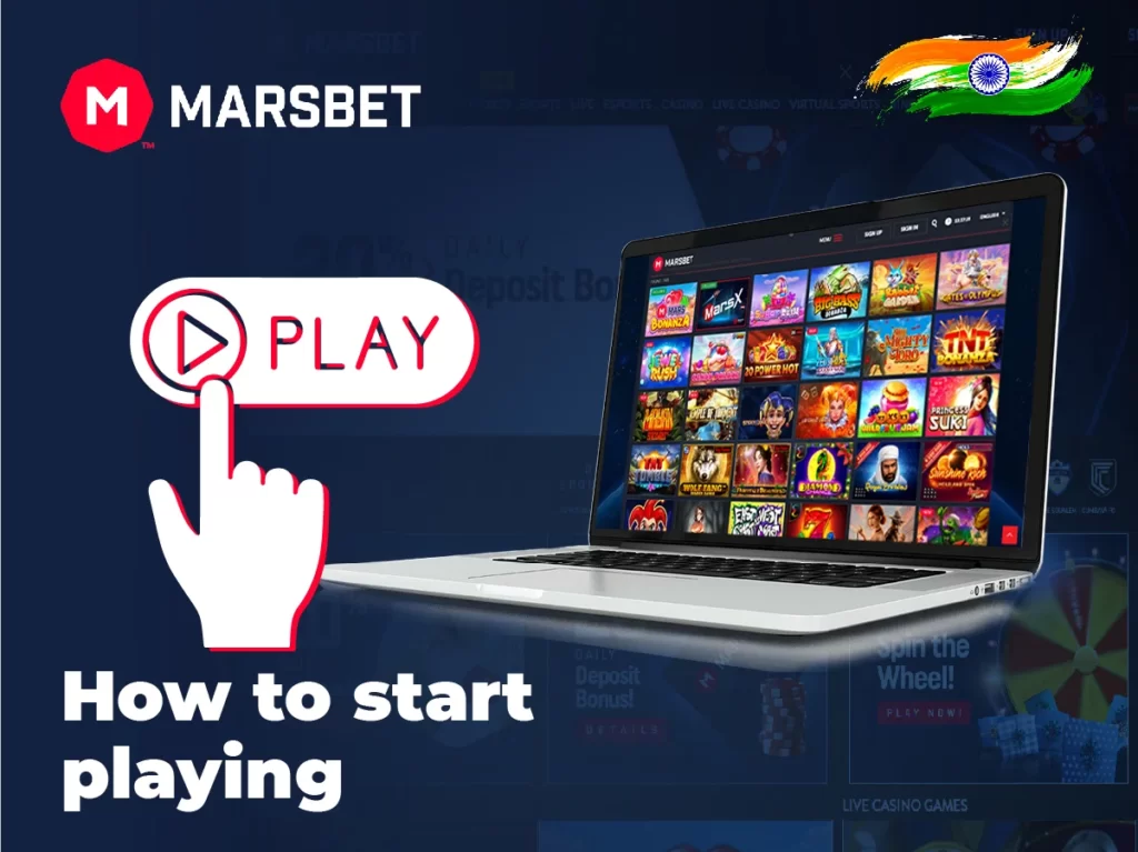 How to start playing at Marsbet casino